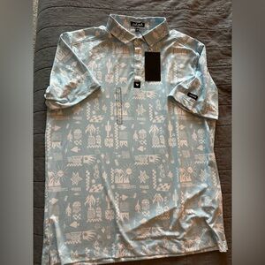 Men’s Bad Birdie Blue Polo Shirt